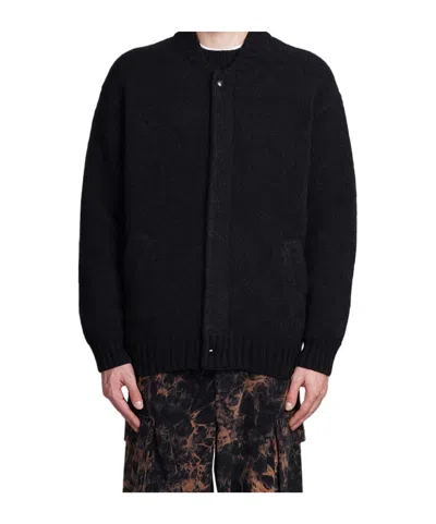 Laneus Casual Jacket In Black Wool