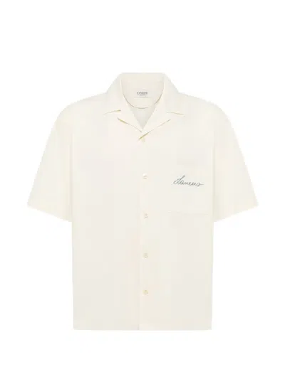 Laneus Chest-pocket Shirt In White