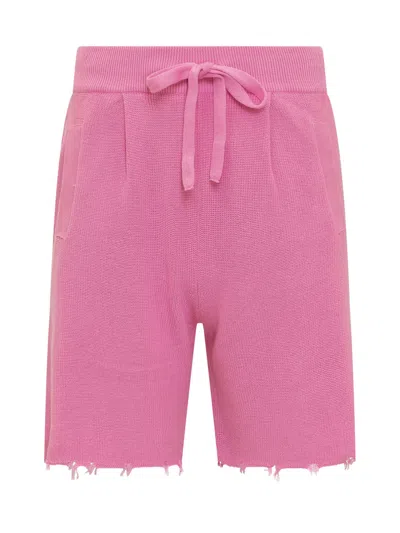 Laneus Chic Bermuda Shorts In Animal Print