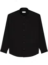 Laneus Spread-collar Shirt In 黑色