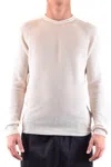 Laneus Classic Crew Neck Knitwear With Fitted Silhouette In Neutral