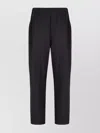 Laneus Comfortable Trousers Elastic Waistband In Black