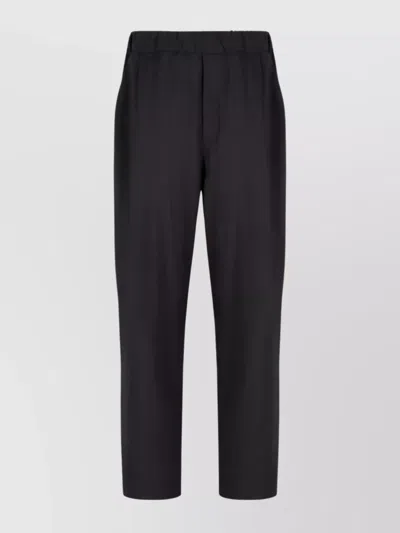 LANEUS COMFORTABLE TROUSERS ELASTIC WAISTBAND