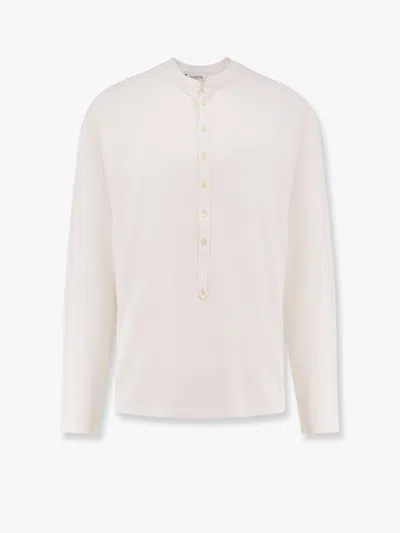 Laneus Cotton And Silk T-shirt In White