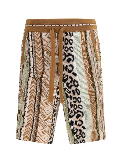 LANEUS COTTON BLEND BERMUDA SHORTS