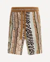 Laneus Patterned Drawstring Shorts In Multi