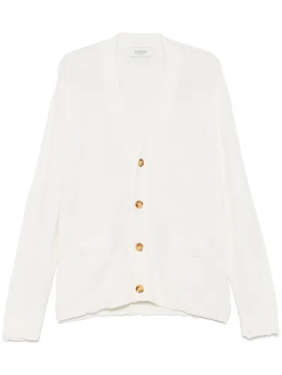 Laneus Cotton Cardigan In White