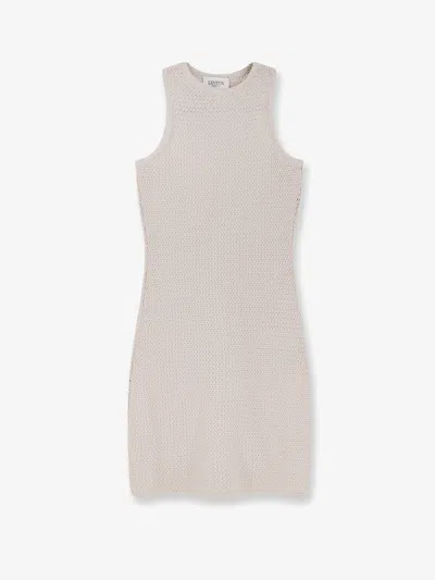 Laneus Cotton Dress In Grey