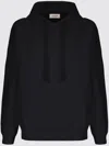 Laneus Cotton Hoodie In Black