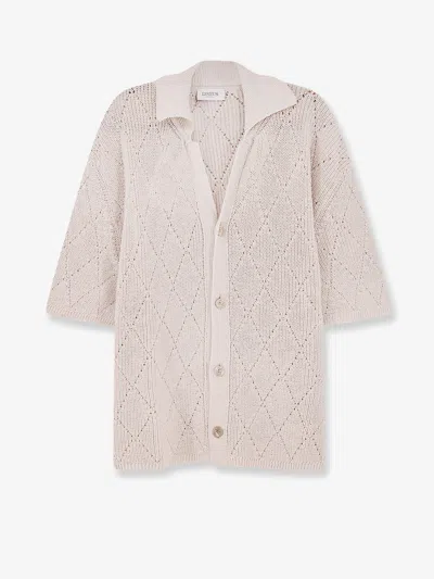 Laneus Cotton Shirt In Beige