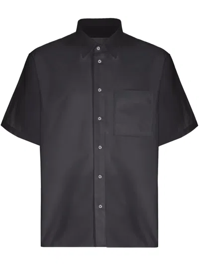 Laneus Cotton Shirt In Black