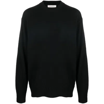 Laneus Cotton Sweaters In Black