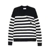 Laneus White And Blue Striped Cotton Polo Shirt