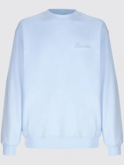 Laneus Cotton Sweatshirt In Blue