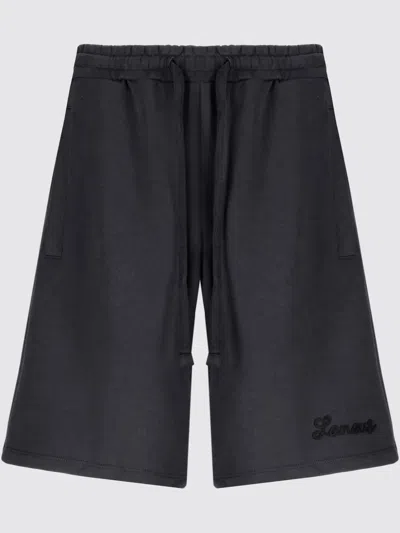 Laneus Cotton Sweatshorts In Black