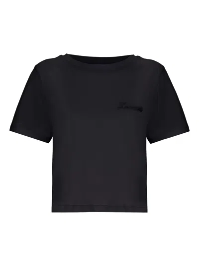 Laneus Cotton T-shirt In Black