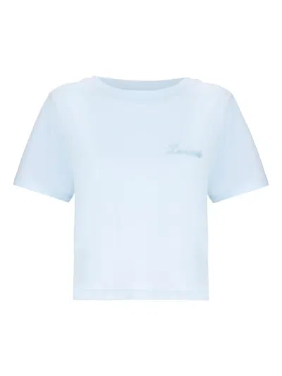 Laneus Cotton T-shirt In Blue