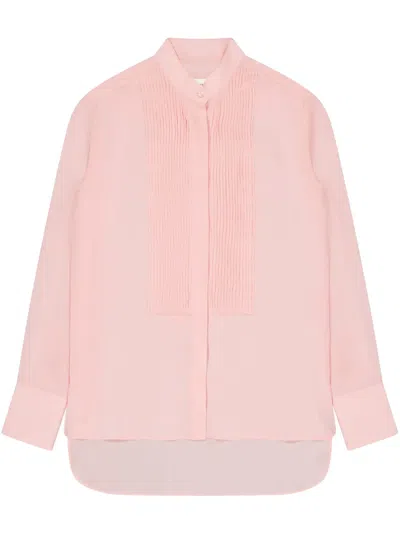 Laneus Crepe De Chine Shirt In Pink