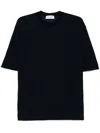 Laneus Knitted T-shirt In Blue