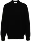 Laneus Knitted Polo Sweater In 黑色