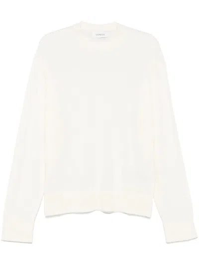 Laneus Crew-neck Sweater In White