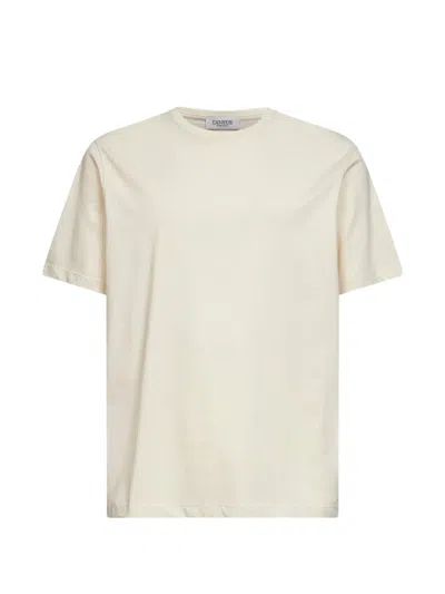 Laneus Crew-neck T-shirt In Neutral