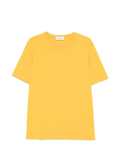 Laneus Crew-neck T-shirt In Orange