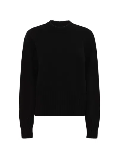 Laneus Crew-neck Sweater In Black