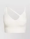 Laneus Cotton-blend Asymmetric Top In White