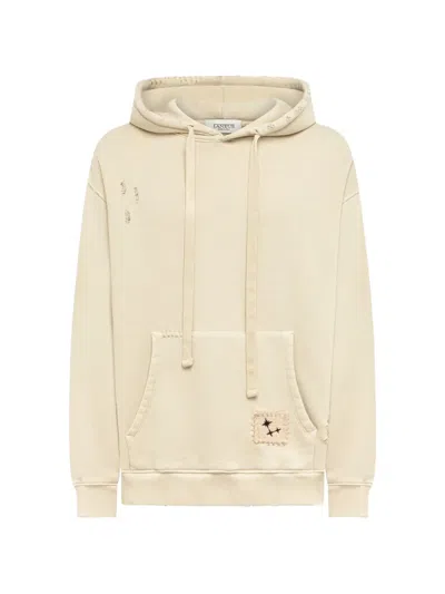 Laneus Distressed Boxy-fit Hoodie In Multi