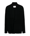 Laneus Distressed-effect Wool Cardigan