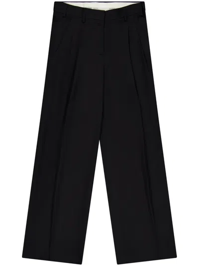 LANEUS DOUBLE-PENCE BAGGY TROUSERS