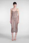 Laneus Vestito Lungo All'uncinetto Traforato