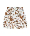 Laneus Elastic Waist Shorts In White
