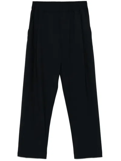 Laneus Elastic-waist Trousers In Blue