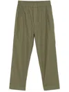 Laneus Elastic-waist Trousers In Green