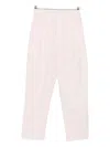 Laneus Elasticated-waist Trousers In Pink