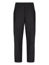 Laneus Elasticated-waistband Trousers In Blue