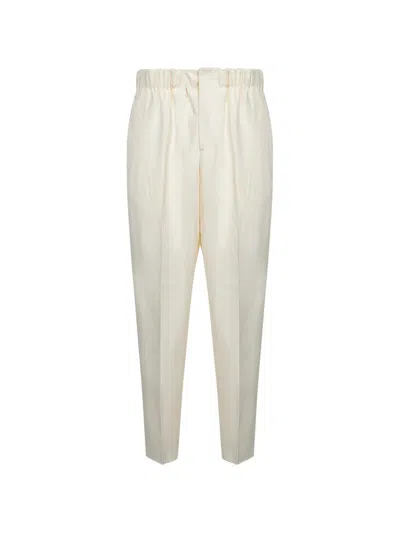 Laneus Elasticated-waistband Trousers In Neutral