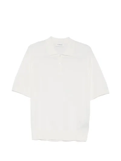 Laneus Embroidery Polo Shirt In White