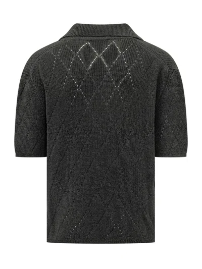 Laneus Essential Mini Shirt In Nero