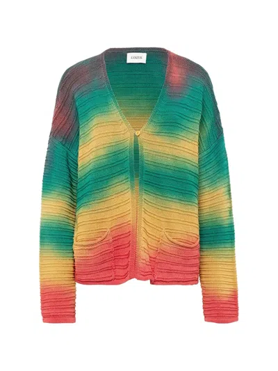 Laneus Front-pocket Cardigan In Multi