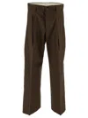 Laneus Gabardine Pants Man In Brown