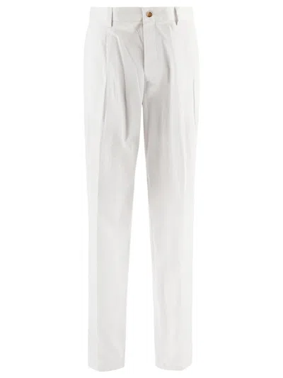 Laneus Gabardine Pants Man In White