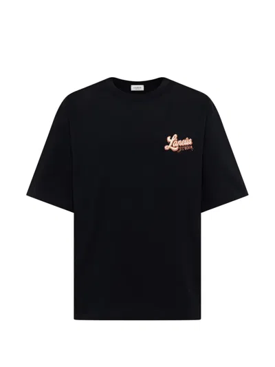 Laneus Graphic-print T-shirt In Black