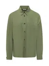 Laneus Green Regular Solid Shirt In Green