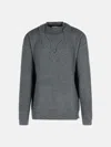Laneus Grey Wool Blend Sweater In Gray