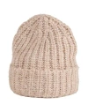 Laneus Hat Beige Size Onesize Polyester, Alpaca Wool, Polyamide, Virgin Wool In Brown