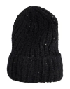Laneus Hat Black Size Onesize Polyester, Alpaca Wool, Polyamide, Virgin Wool