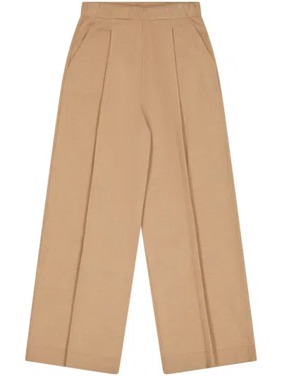 Laneus High-waisted Trousers In Neutrals